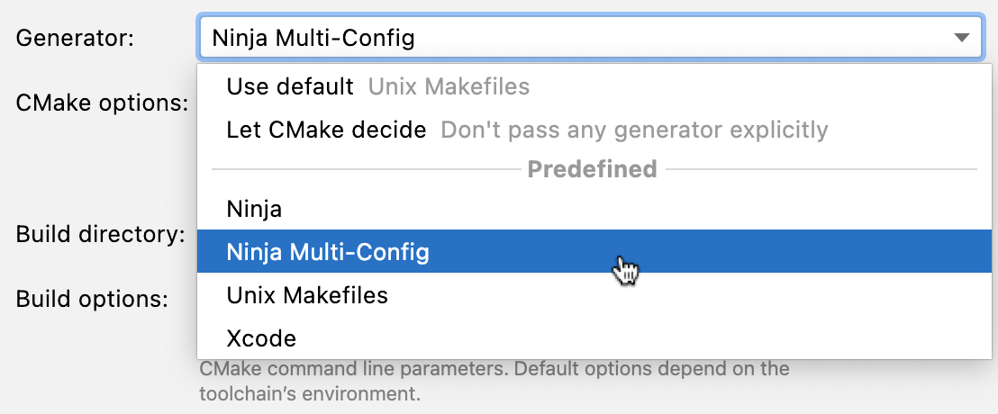 生成器下拉菜单