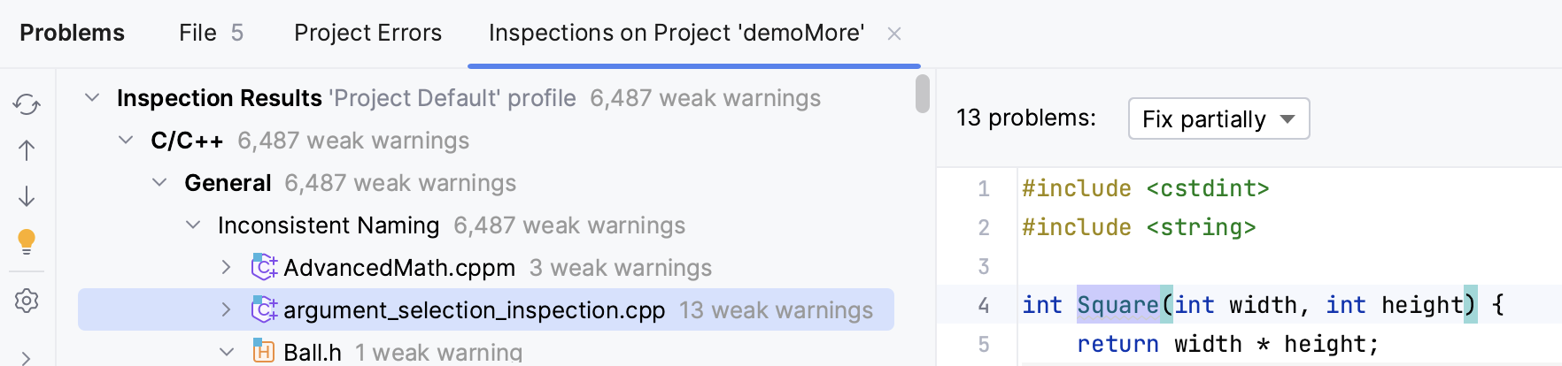 命名不一致检查结果