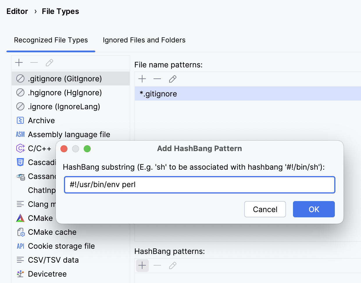 Configuring a shebang command for Perl