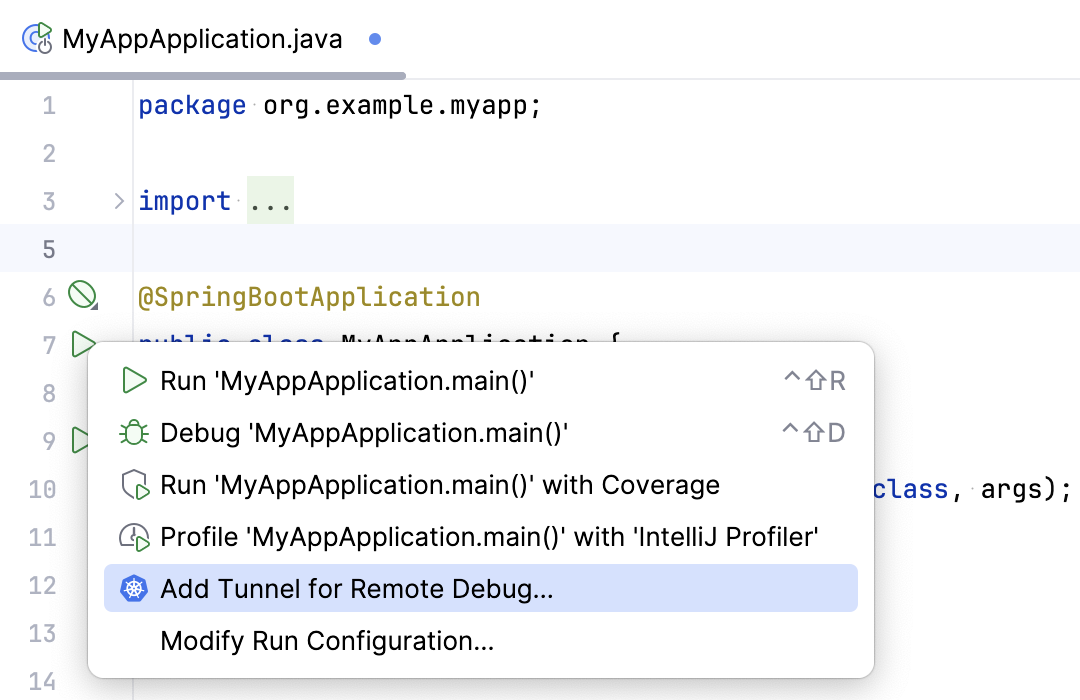 Add Tunnel for Remote Debug Add Tunnel for Remote Debug