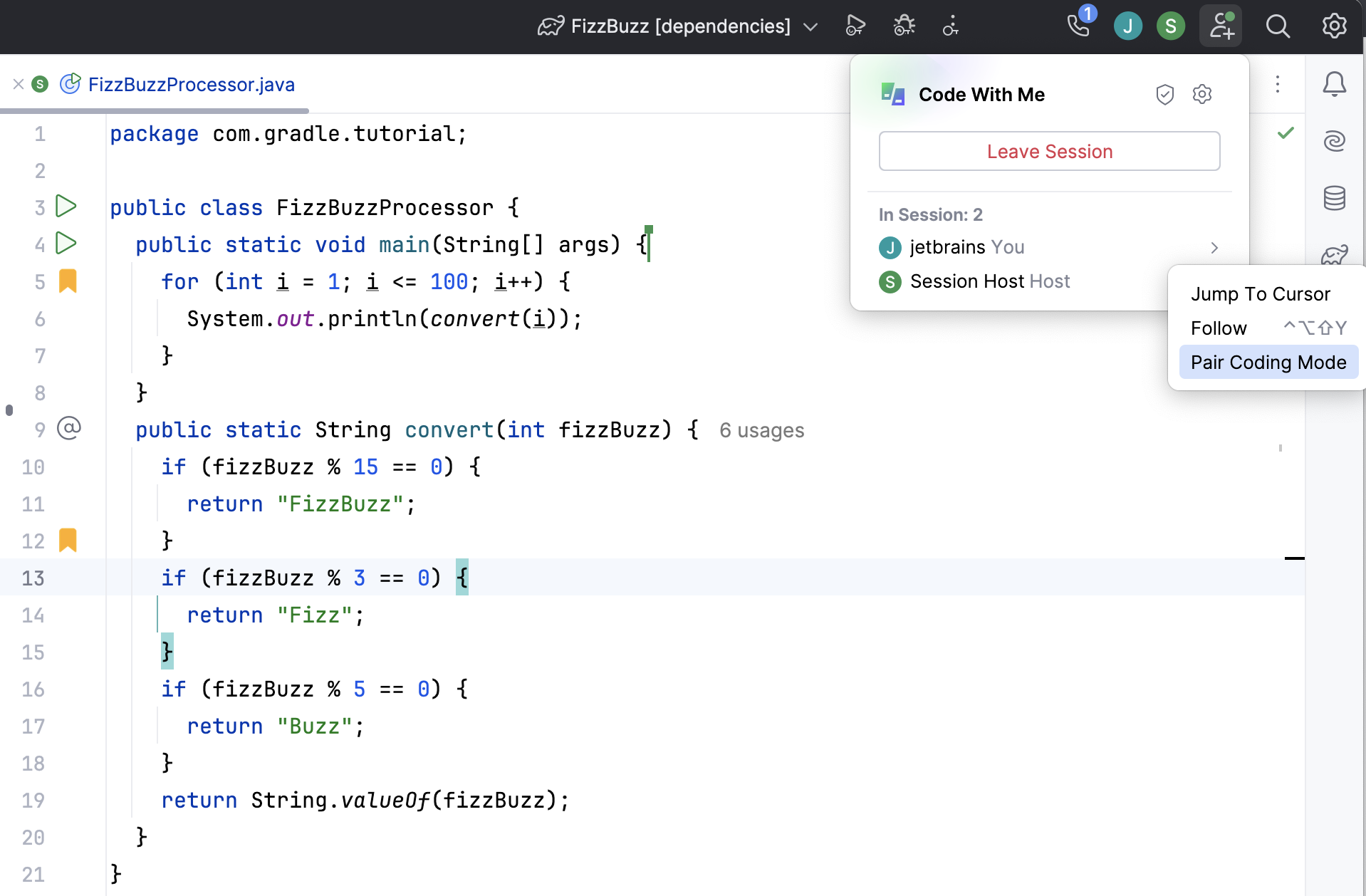 JetBrains 客户端 UI