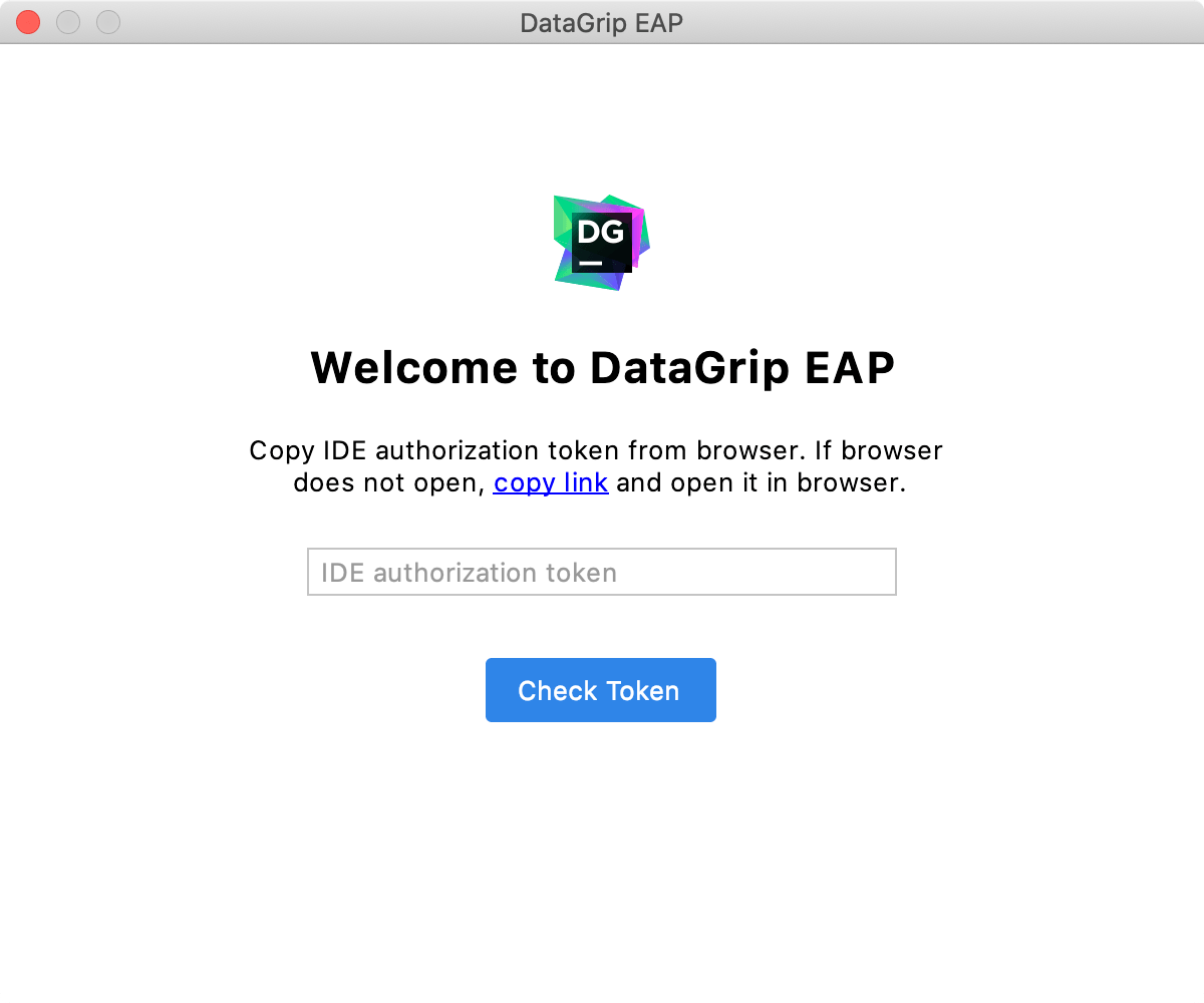 复制该链接以获取授权令牌
