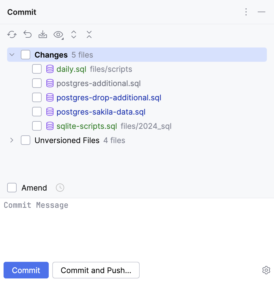 提交工具窗口 提交工具窗口