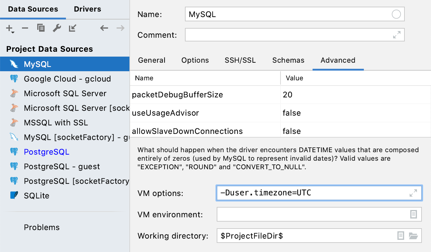将本地时区更改为 UTC