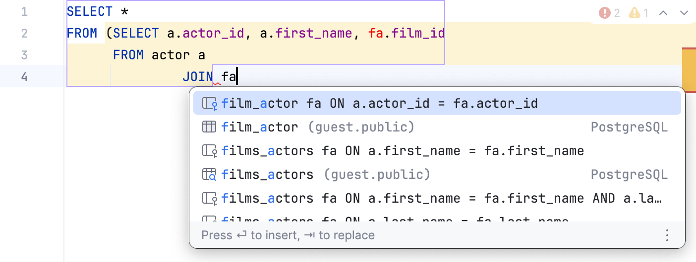 代码补全通配符