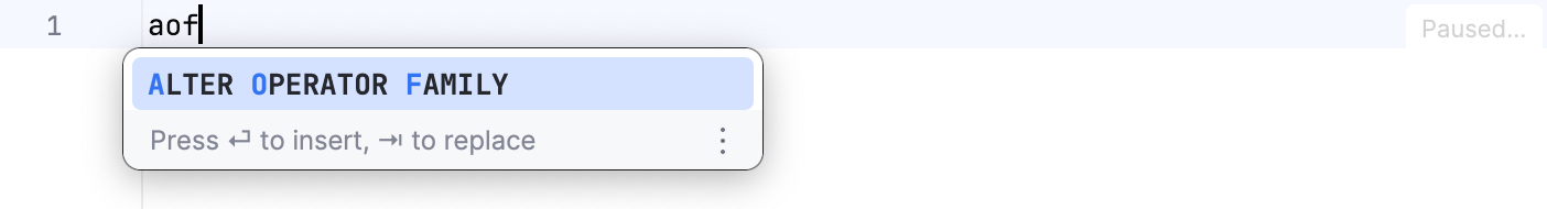 缩写名称补全示例