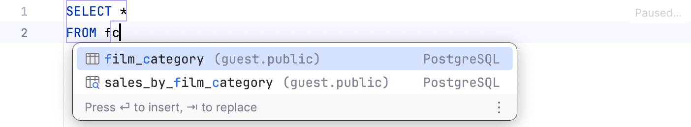 缩写名称补全示例
