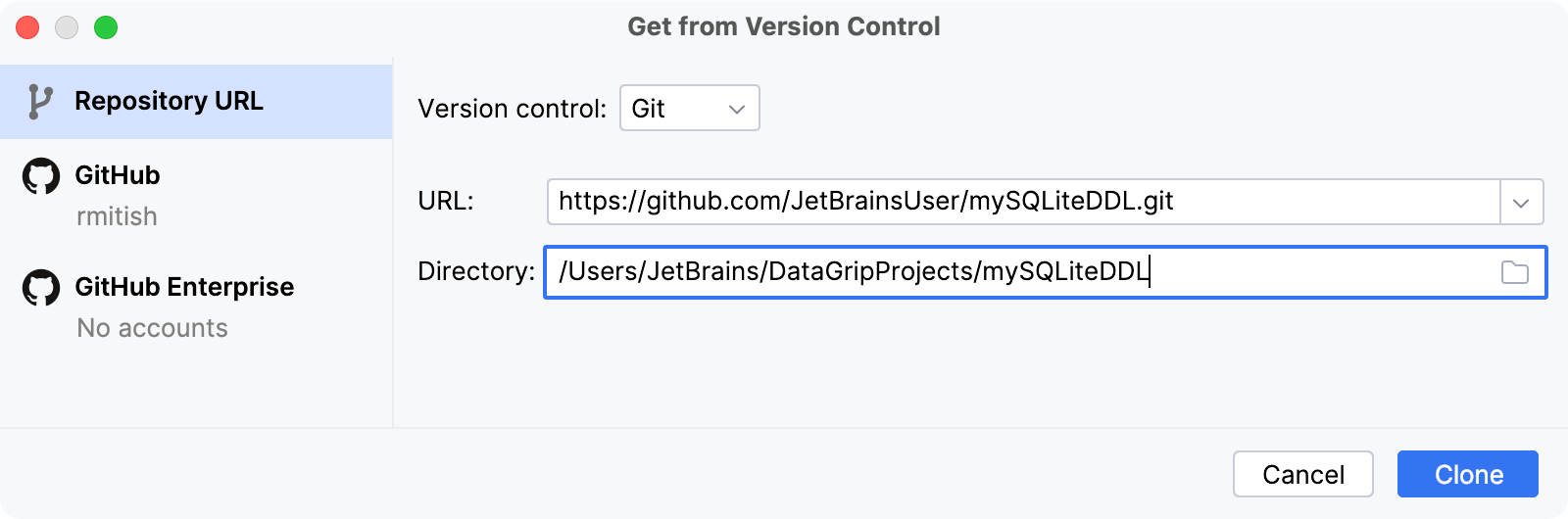 克隆存储库 克隆存储库