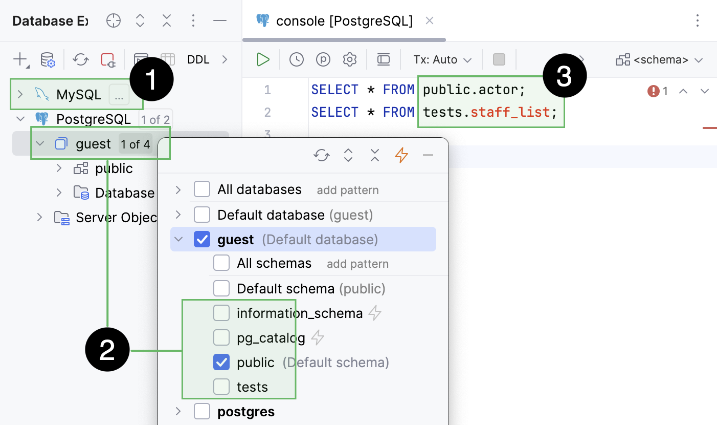 为已 Introspection 和未 Introspection 的架构解析数据库对象 为已 Introspection 和未 Introspection 的架构解析数据库对象
