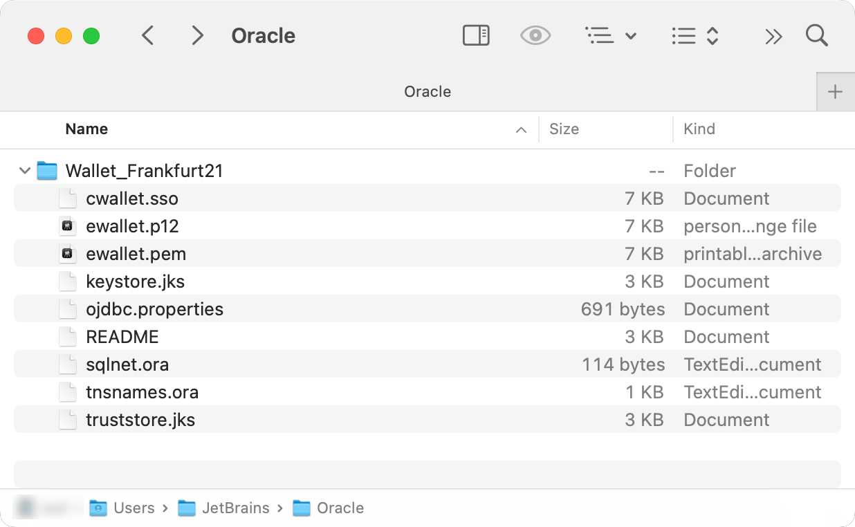 Wallet 文件的路径