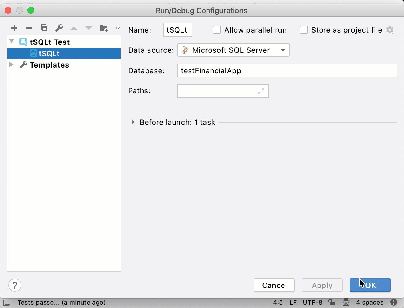 使用运行/调试配置运行文件