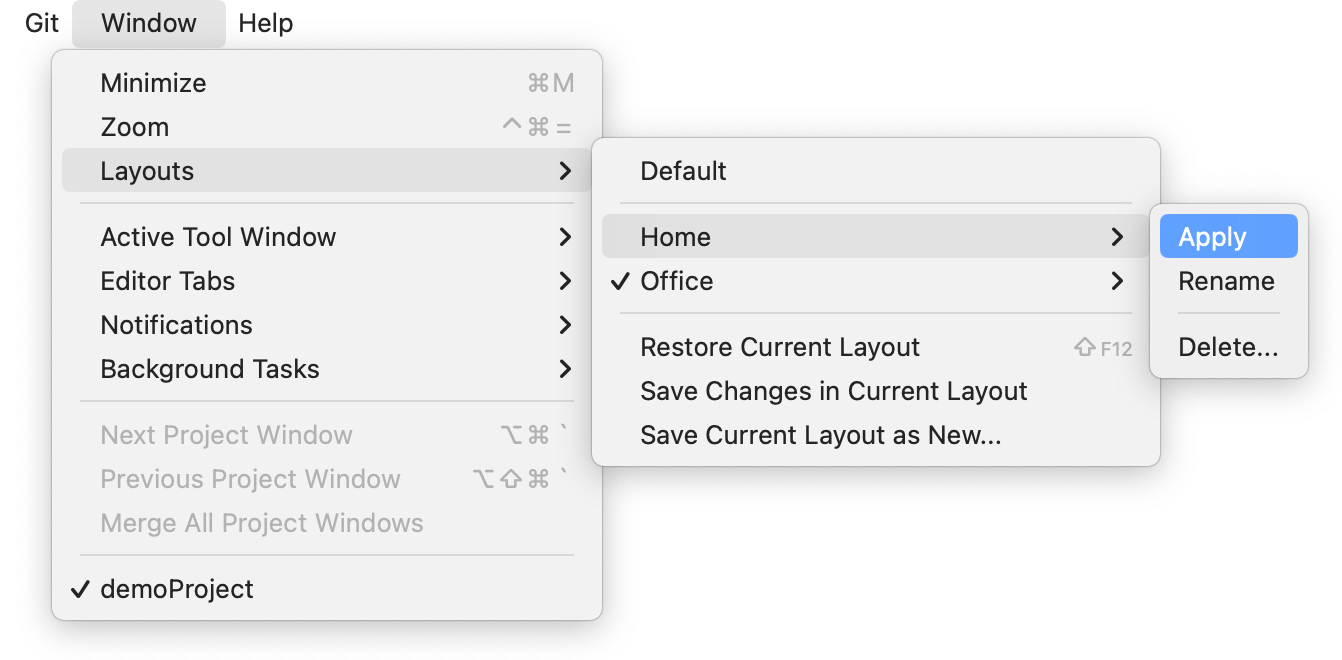 切换到其他布局