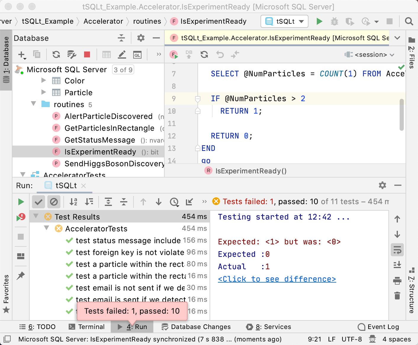 使用 tSQLt 进行测试 使用 tSQLt 进行测试