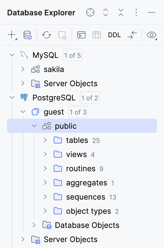 工具窗口中的树形缩进指南已启用