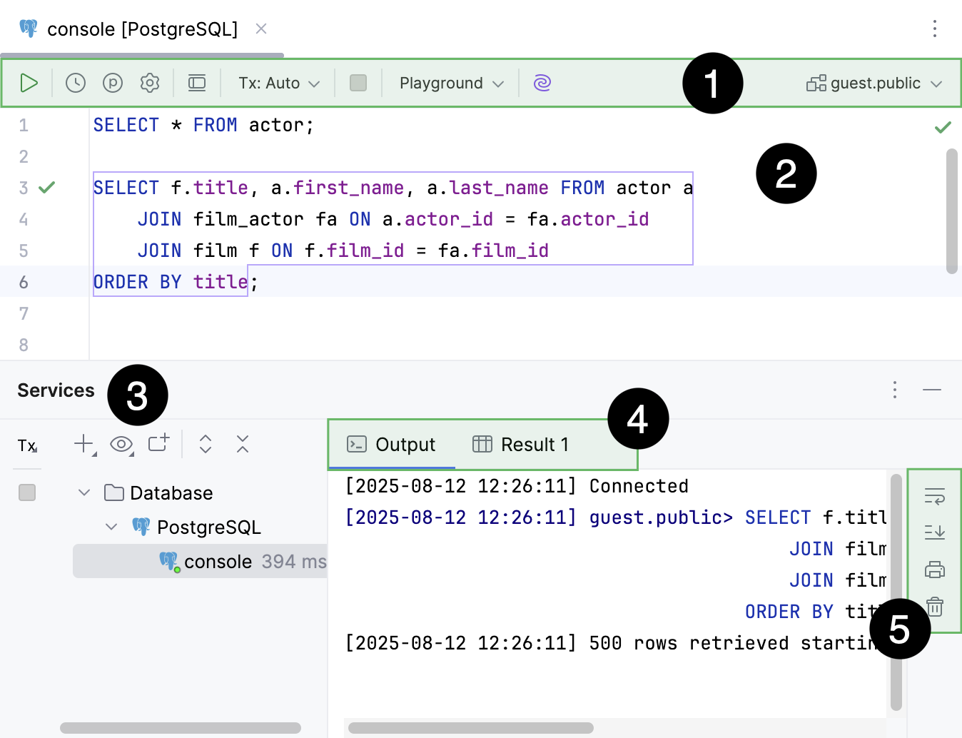 Query consoles | DataGrip Documentation