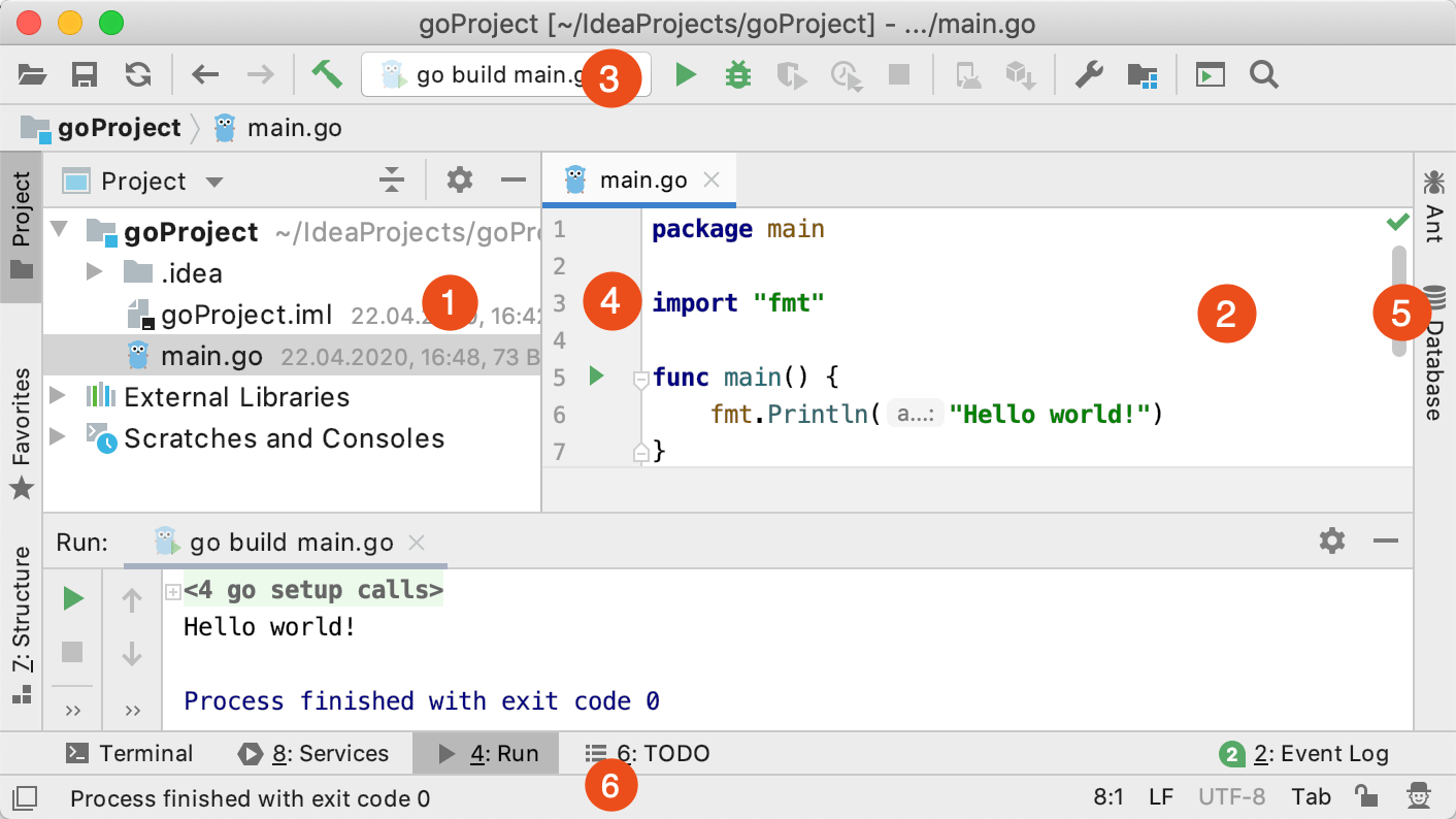Project view, Editor, and Tool Windows Project view, Editor, and Tool Windows