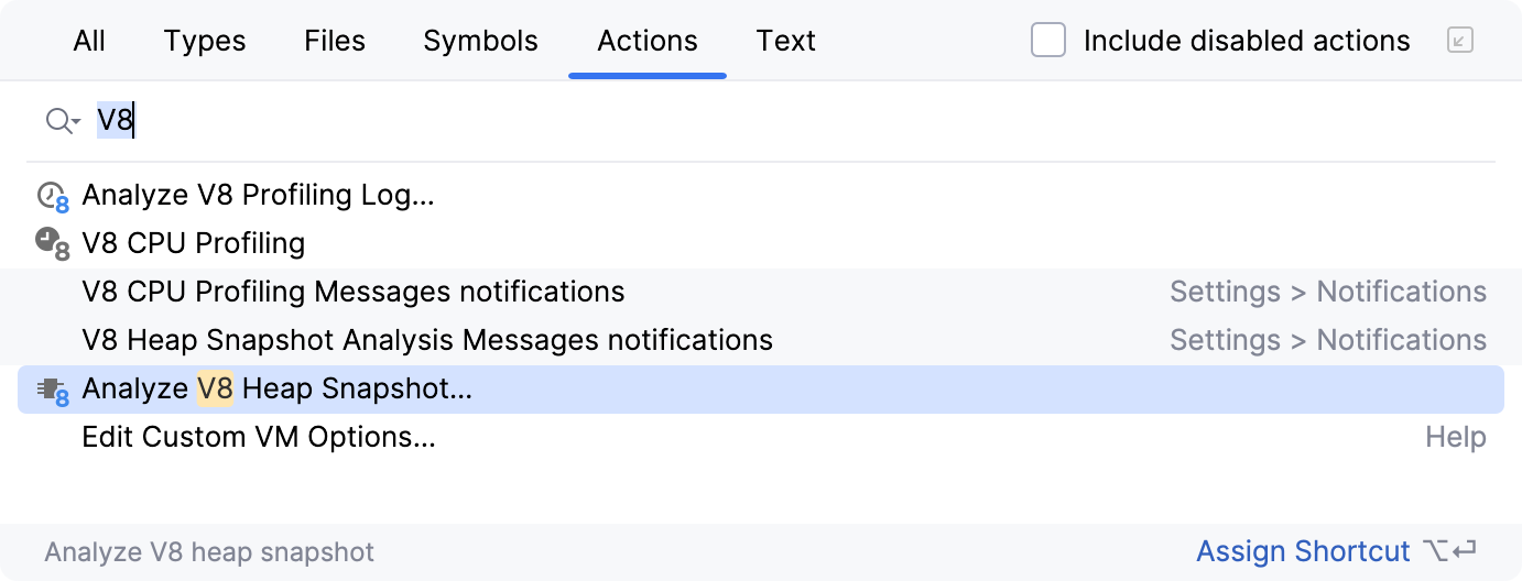 Open previously saved profiling log