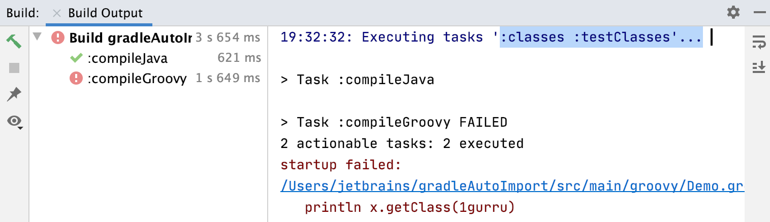 Build output Build output