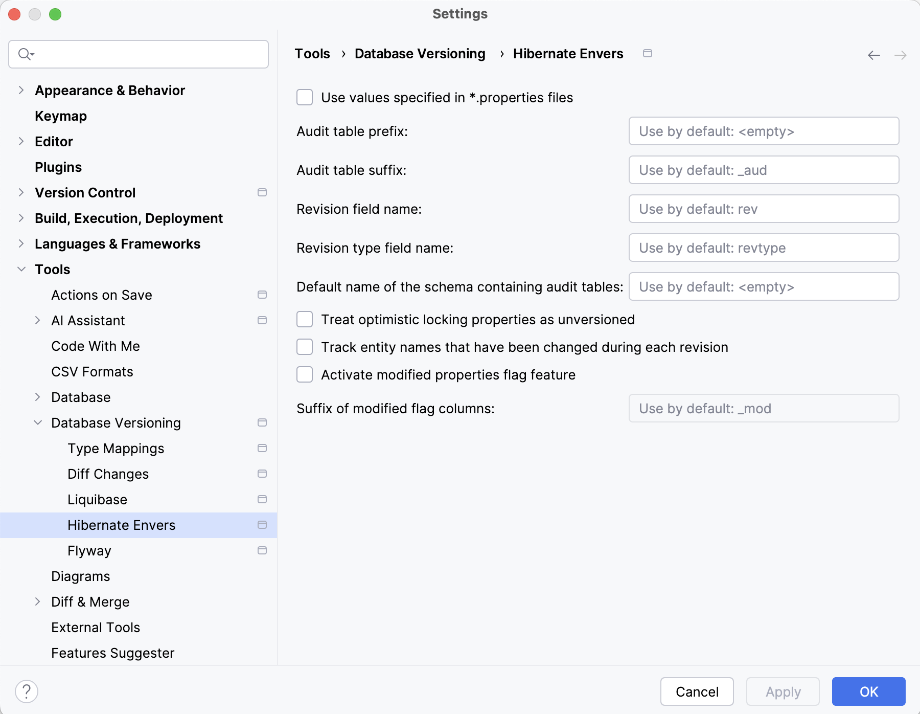 hibernate-envers-settings