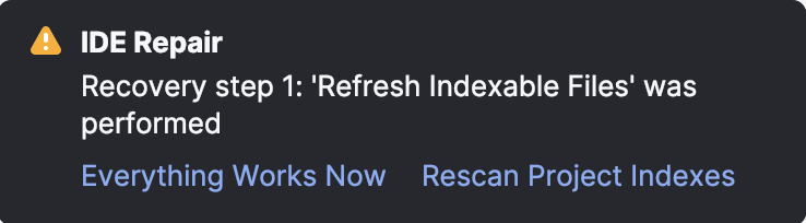 IDE 修复的第一步 IDE 修复的第一步