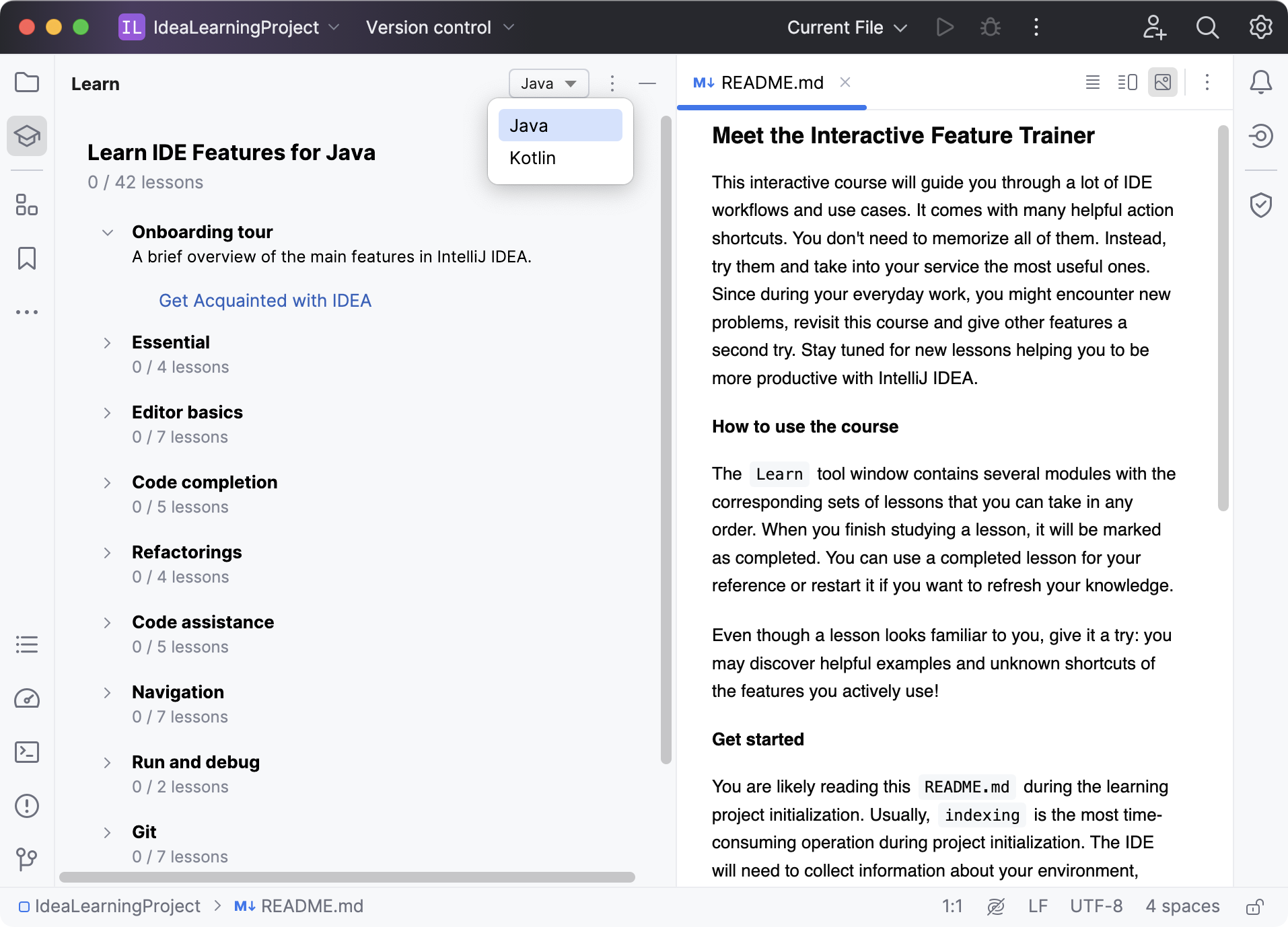 A learning project A learning project