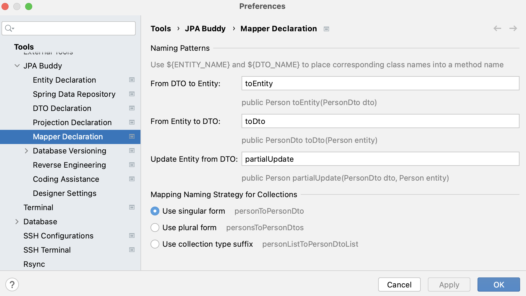 mapper-declaration mapper-declaration