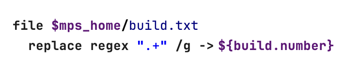 The file section The file section