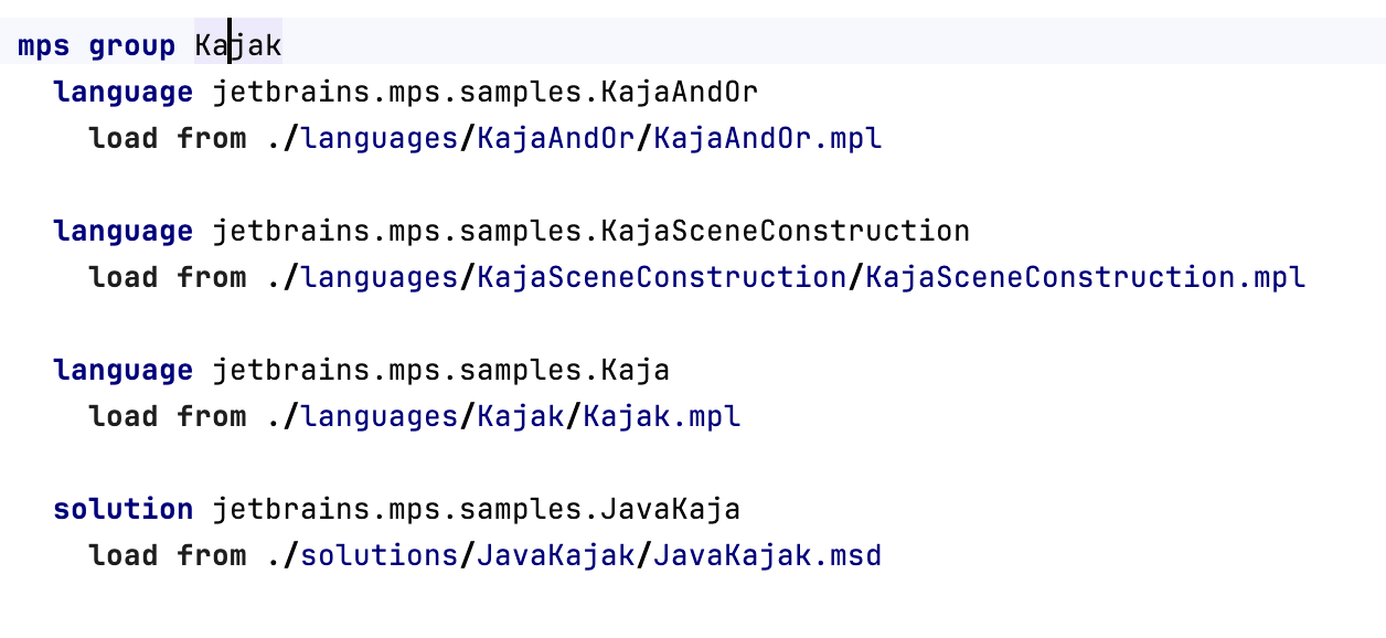 The mps group section The mps group section