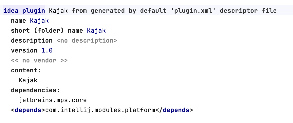 The idea plugin section The idea plugin section