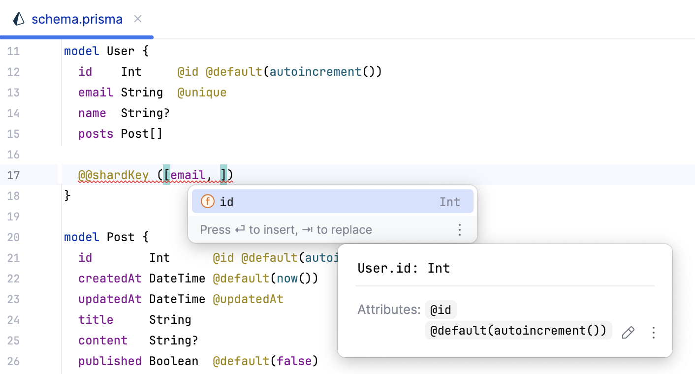 @@shardKey 中字段的补全 @@shardKey 中字段的补全