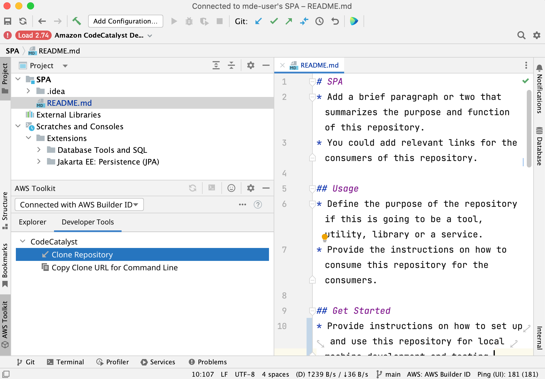 Open project Open project