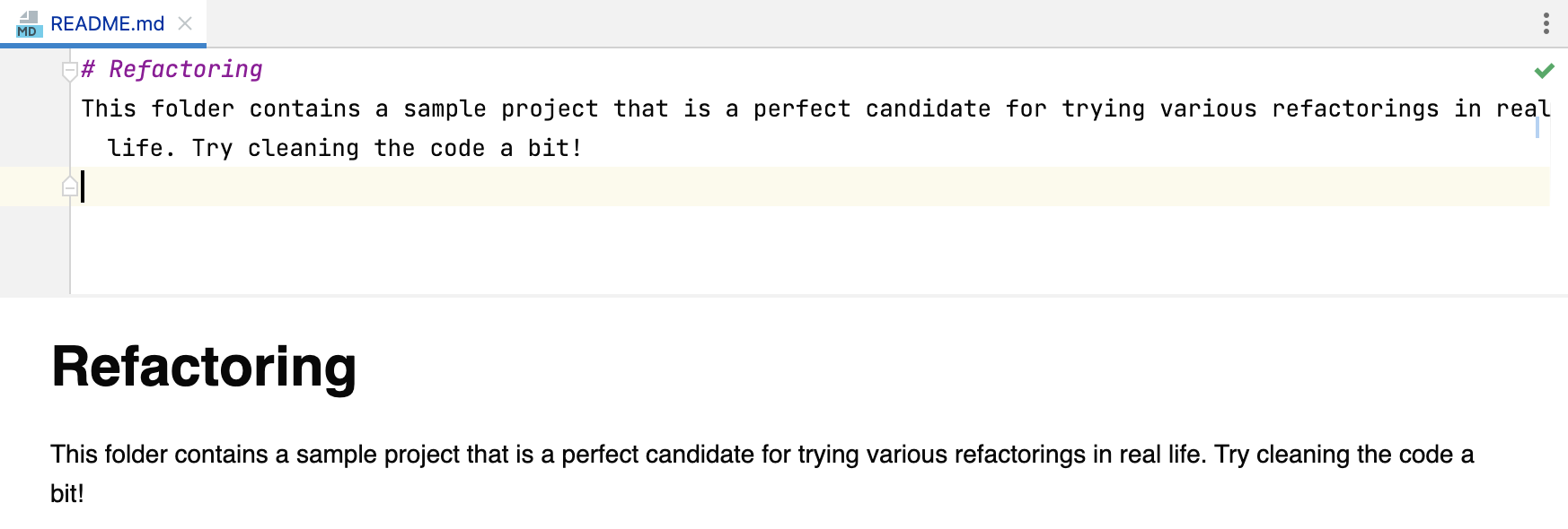 Markdown editor and live preview pane split horizontally Markdown editor and live preview pane split horizontally