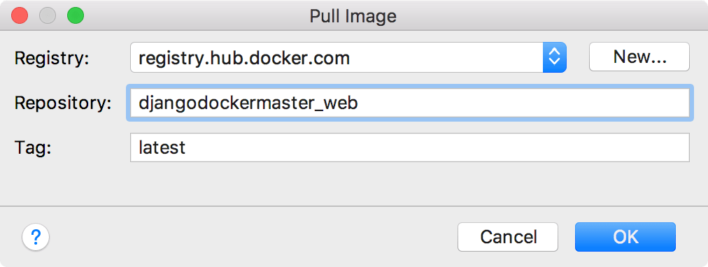 拉取镜像对话框