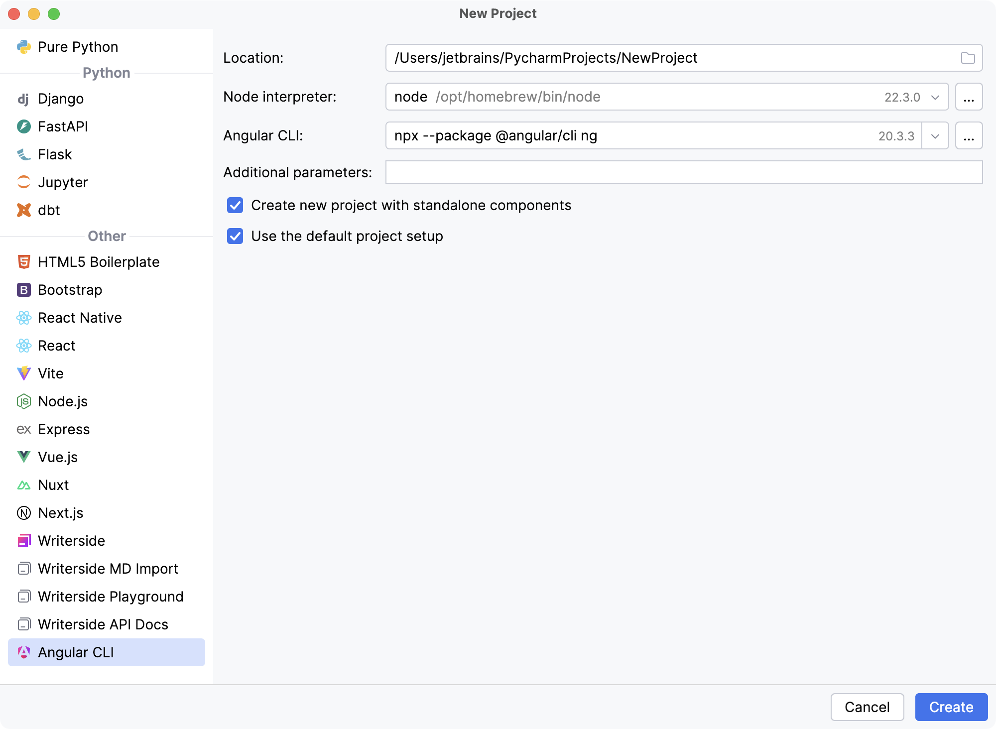 Create a new Angular app