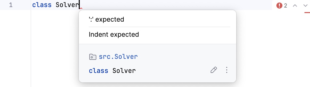 “预期的冒号”提示