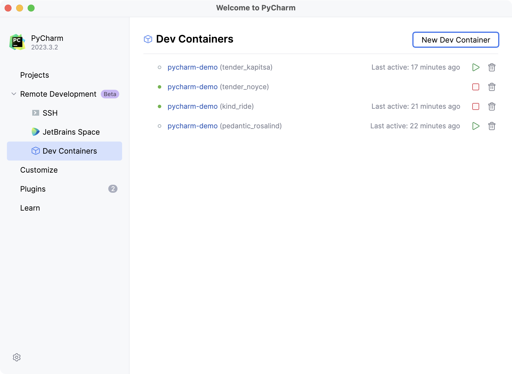 开发容器 开发容器