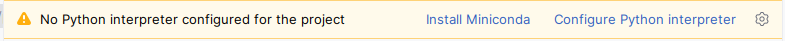 Warning: no Python interpreter configured