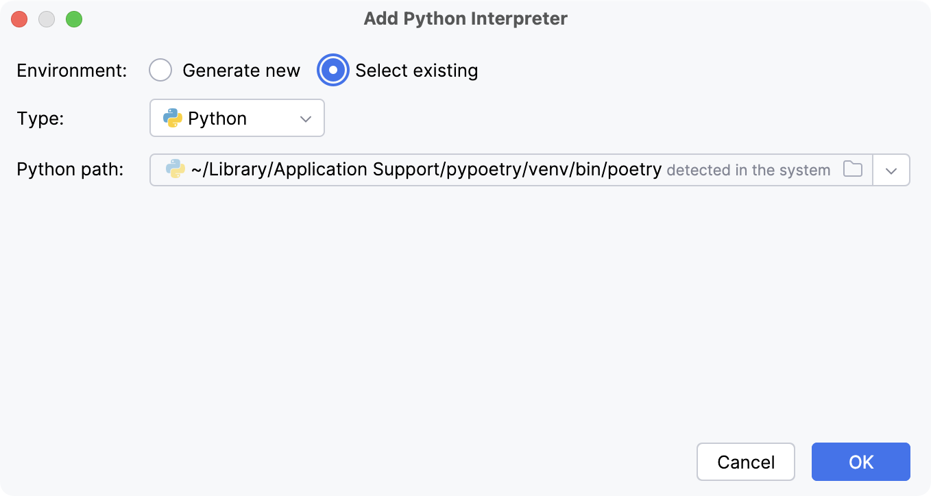 Configure a Python interpreter | PyCharm Documentation