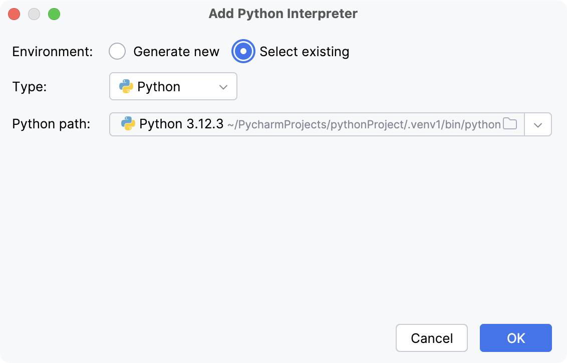 Configure a Python interpreter | PyCharm Documentation