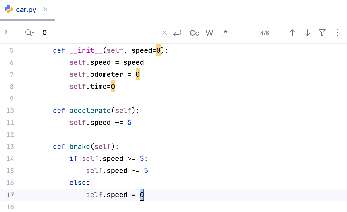 文件中高亮的符号 文件中高亮的符号