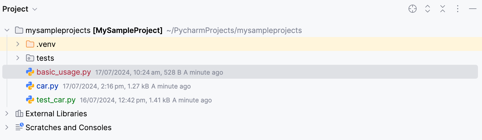 树视图中的详细信息选项已开启