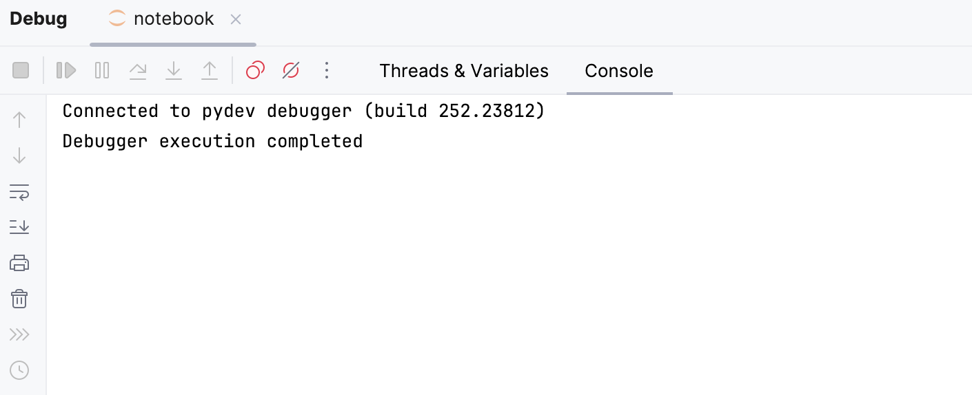 Debugging is complete