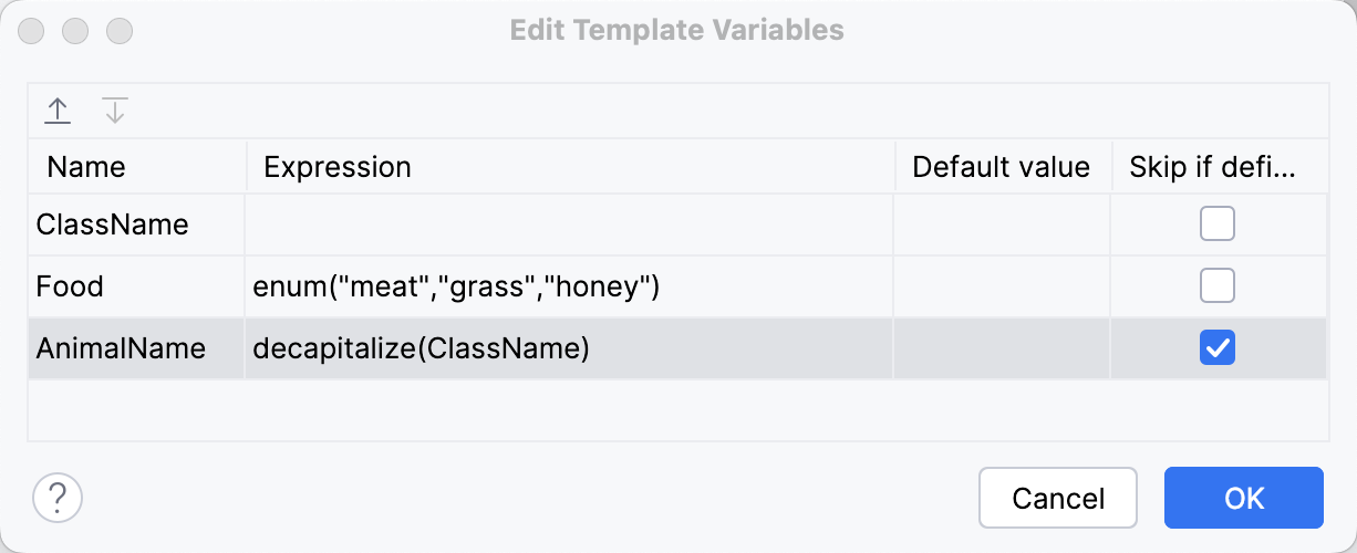 实时模板上下文