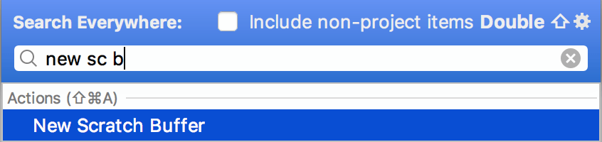 新建 Scratch Buffer 操作