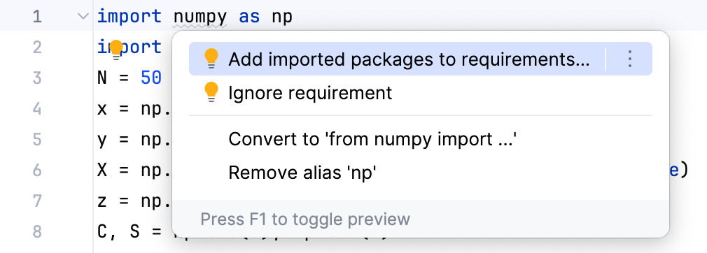 快速修复以将需求添加到 requirement.txt 文件