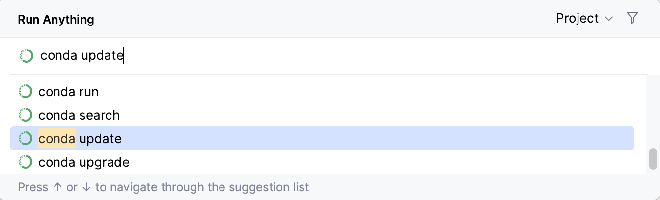 运行任何内容:可用的 conda 命令 运行任何内容:可用的 conda 命令