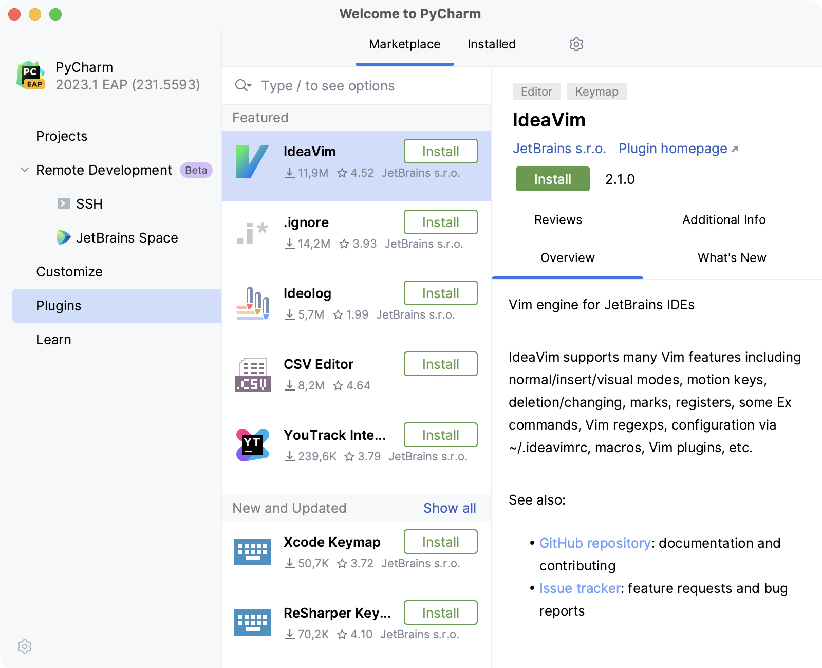 Install additional plugins Install additional plugins