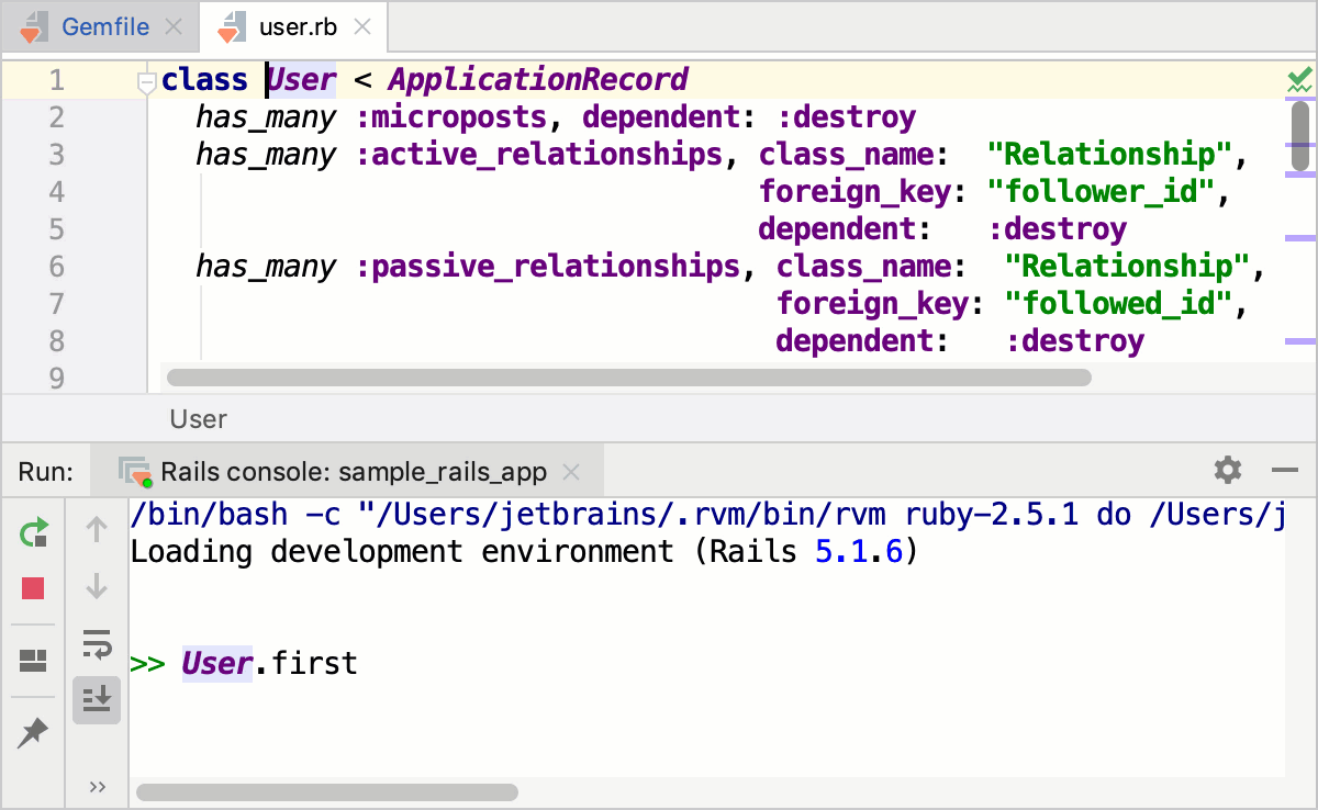 Rails 控制台导航