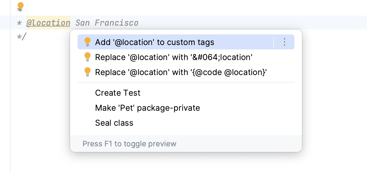 Recognize custom tags using context action Recognize custom tags using context action