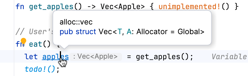 Go to Type Declaration using a link Go to Type Declaration using a link